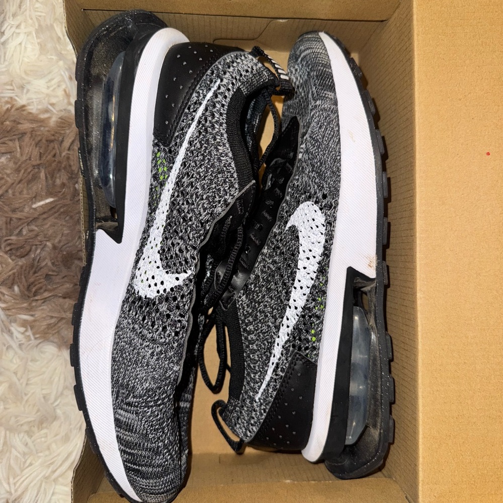 Nike Black and White Flyknit Sneakers